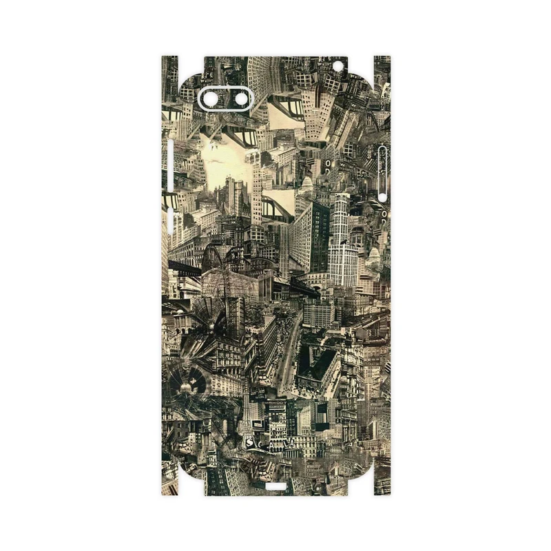برچسب پوششی ماهوت مدل Collage of Skyscraper-FullSkin مناسب برای گوشی موبایل هوآوی Y5 Prime 2018