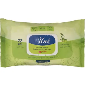 دستمال مرطوب دست یونی لد مدل Hand Anti Bacterial بسته 72 عددی