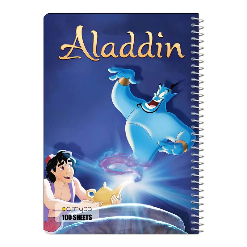 دفتر مشق 100 برگ سیمی کارنیکا طرح علاءالدین Aladdin کد 55456