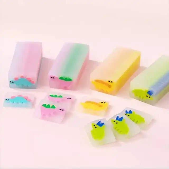 پاک کن مدل فانتزی ژله ای مغزدار بسته 4 عددی