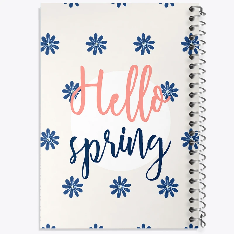 دفتر نقاشی 50 برگ خندالو طرح مینیمال بهار کد N97