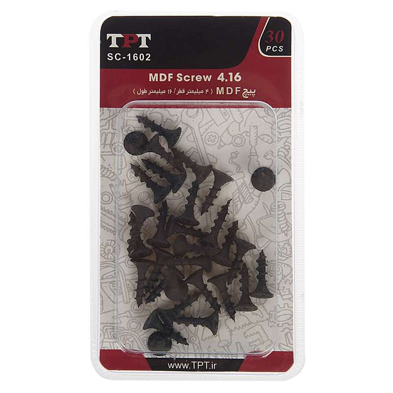 مجموعه 30 عددی پیچ ام دی اف تی پی تی مدل SC-1602