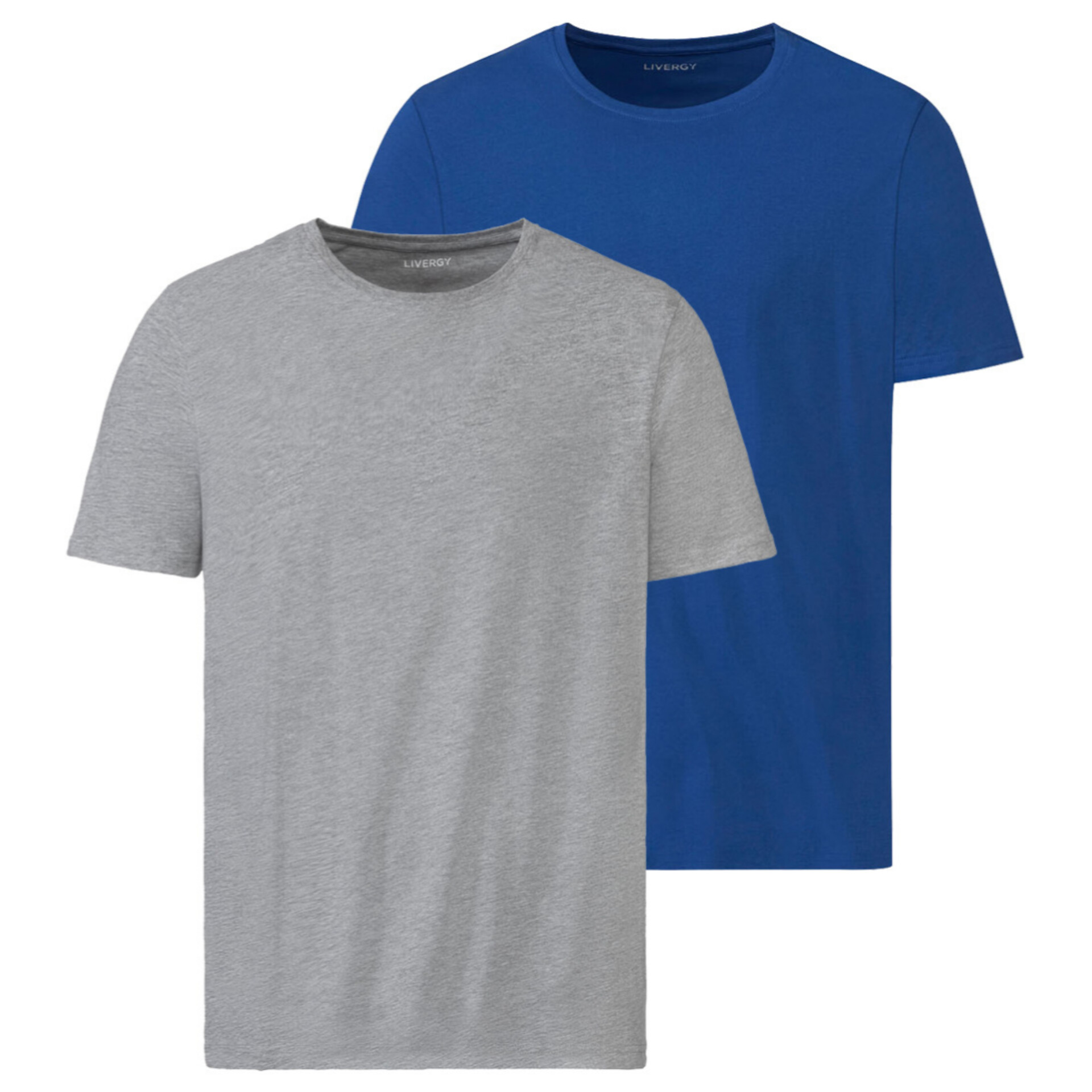 تی شرت آستین کوتاه مردانه لیورجی مدل 19 مجموعه 2 عددی