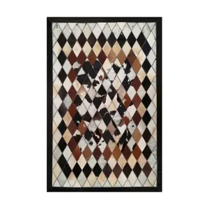 کلاژ فرش پوست و چرم کمالی مدل AD-00351