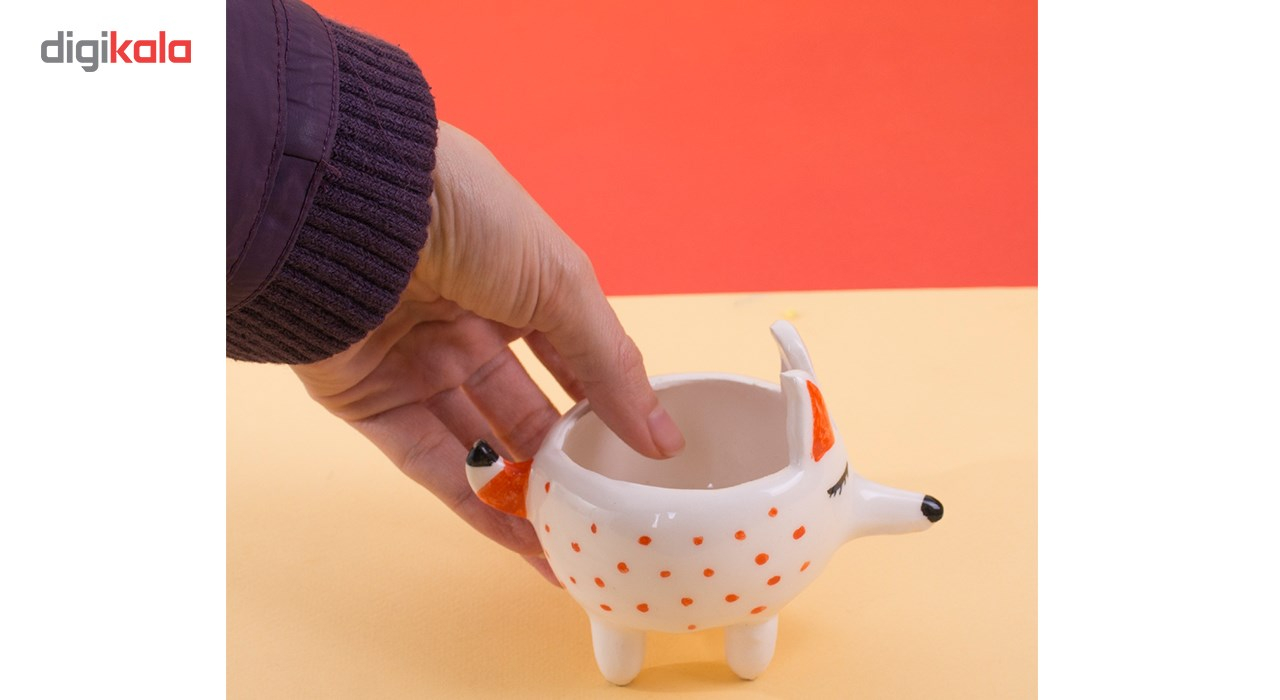 ظرف سرامیکی گالری سدار طرح روباه