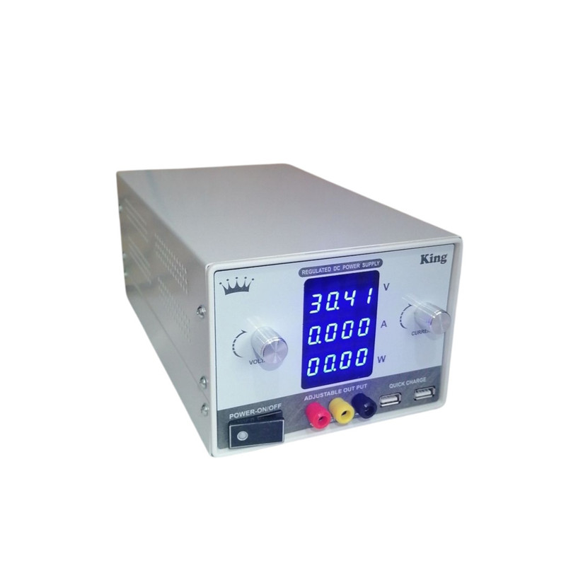 منبع تغذیه الکتریکی کینگ 30 ولت 5 آمپر مدل ATM-3010
