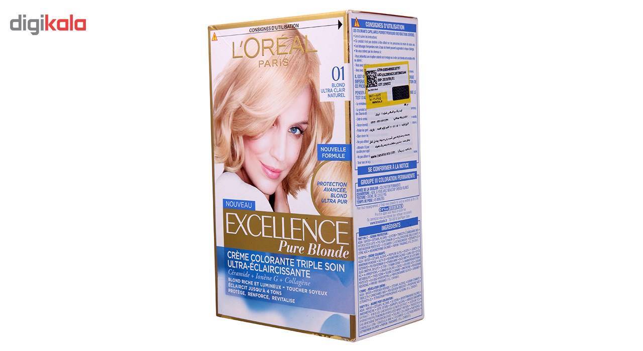 کیت رنگ موی لورآل سری Excellence شماره 01