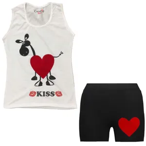 ست تاپ و شلوارک دخترانه کاندید اسپرت مدل 34