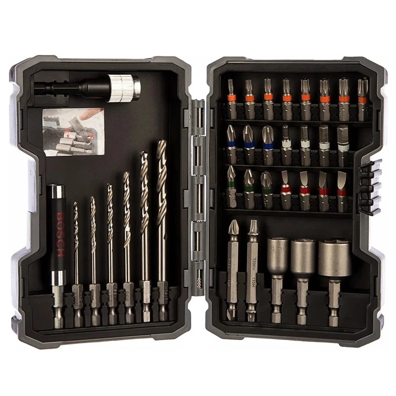 مته و سری پیچ گوشتی بوش مدل Box bit-36HSS G مجموعه 35 عددی