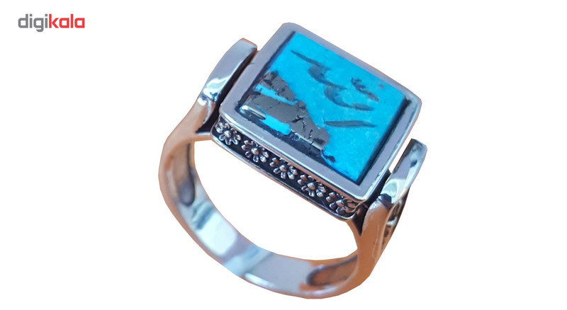 انگشتر نقره فیروزه بلو استون مدل 396110205