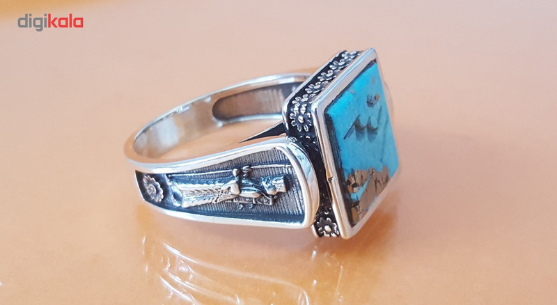 انگشتر نقره فیروزه بلو استون مدل 396110205