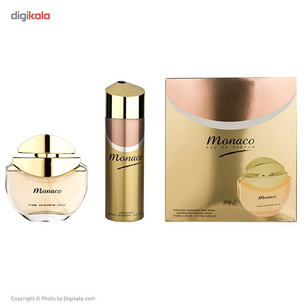 ست ادو پرفیوم زنانه امپر پرایو مدل Monaco حجم 100 میلی لیتر