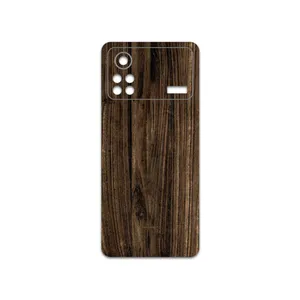 MAHOOT Dark-Walnut-Wood Cover Sticker for Xiaomi Poco X4 Pro 5G