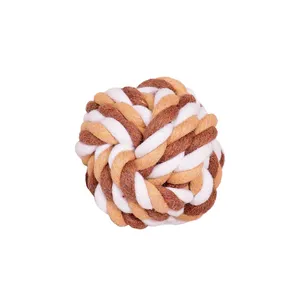 اسباب بازی سگ و گربه سری Rope Balls مدل Cotton Ball-BS قطر 6 سانتی متری