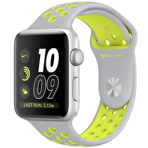 ساعت هوشمند اپل واچ سری 2 مدل Nike Plus 42mm Silver with Silver Volt Band