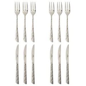 ست کارد و چنگال میوه خوری 12 پارچه تلیپ کد T-11