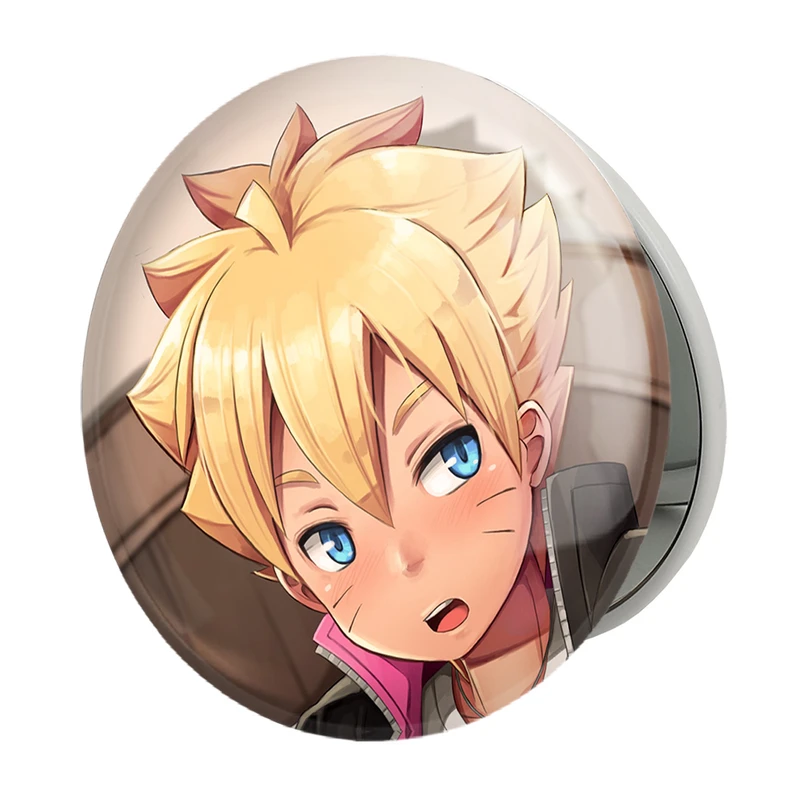 آینه جیبی خندالو طرح بوروتو اوزوماکی انیمه بوروتو Boruto مدل تاشو کد 15719