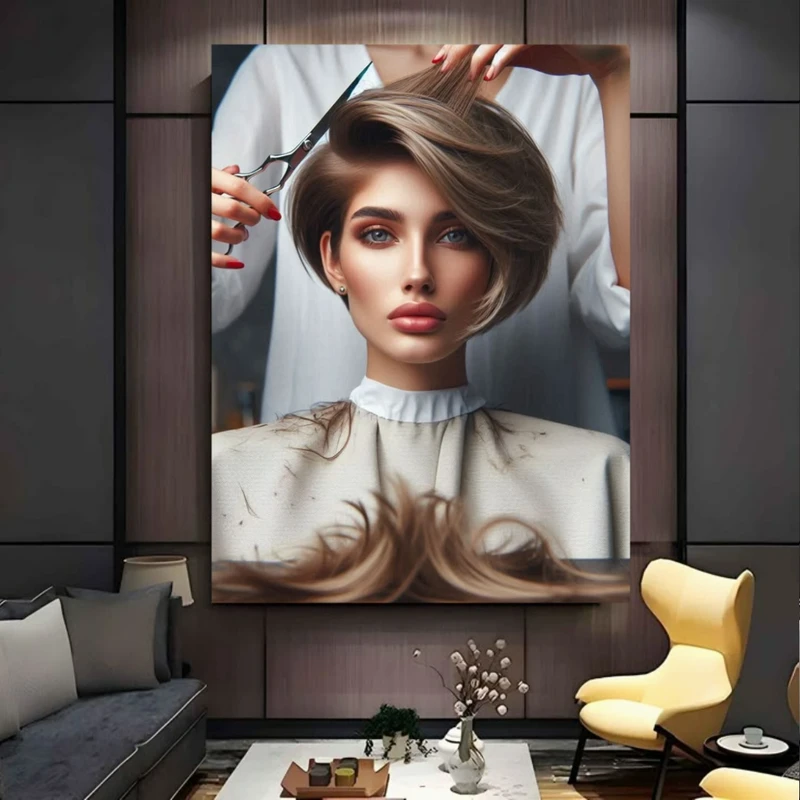 پوستر طرح مدل موی باب مدل جذاب کد FP106394