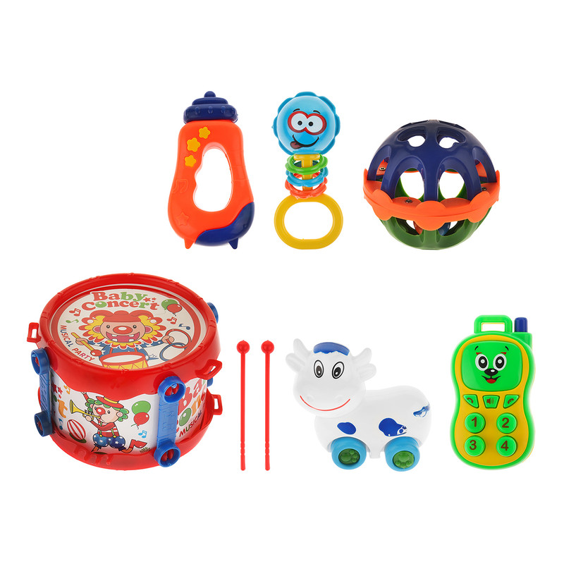 جغجغه کودک مدل پارس بسته 6 عددی