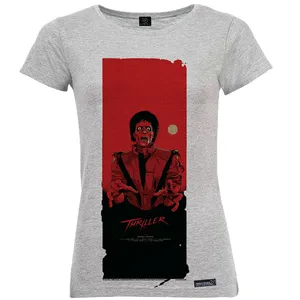 تی شرت آستین کوتاه زنانه 27 مدل Michael Jackson Thriller کد MH1212