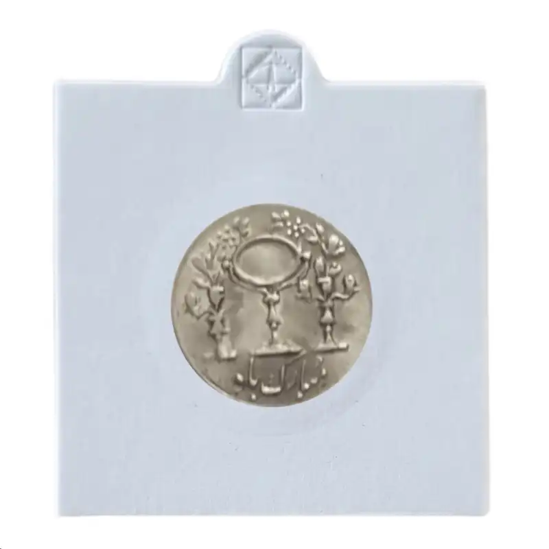 شمش نقره مدل سکه مرغ عشق تیپ ایینه و شمعدان کد t31