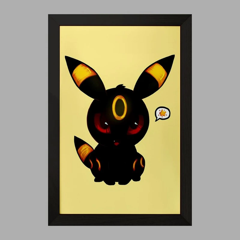 تابلو خندالو مدل امبرون انیمه پوکمون  کد 17401