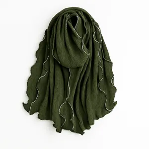 شال زنانه مدل پاییزه لبه موج دار