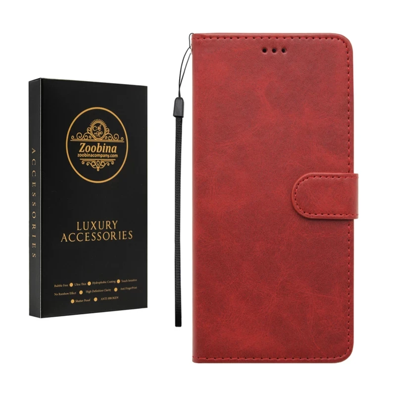   کیف کلاسوری زوبینا مدل Zip مناسب برای گوشی موبایل سامسونگ Galaxy A34 به همراه آویز