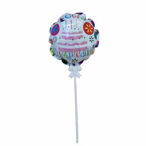 بادکنک فویلی مدل پایه دار طرح هپی کد S8