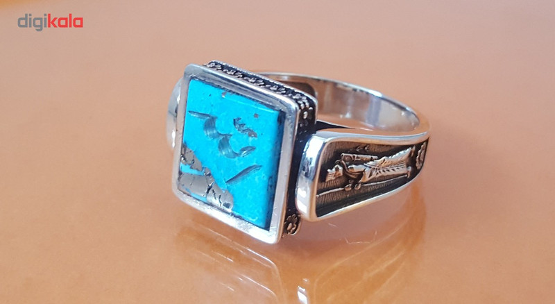 انگشتر نقره فیروزه بلو استون مدل 396110205