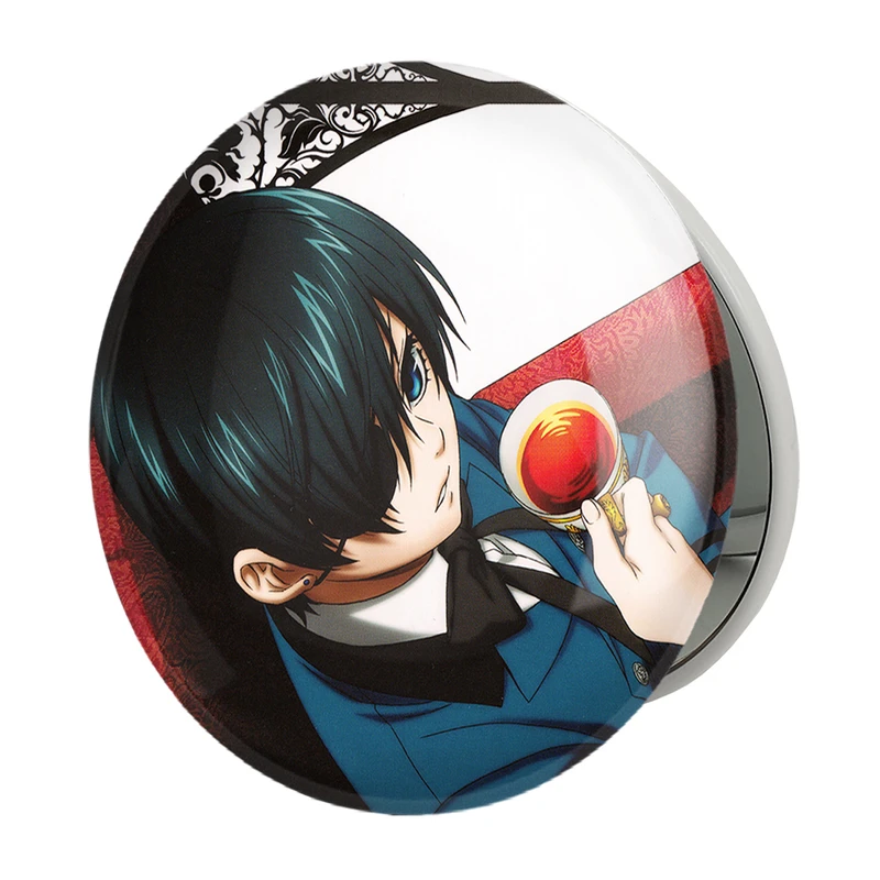 آینه جیبی خندالو طرح شیل انیمه خادم سیاه Black Butler مدل تاشو کد 16315 