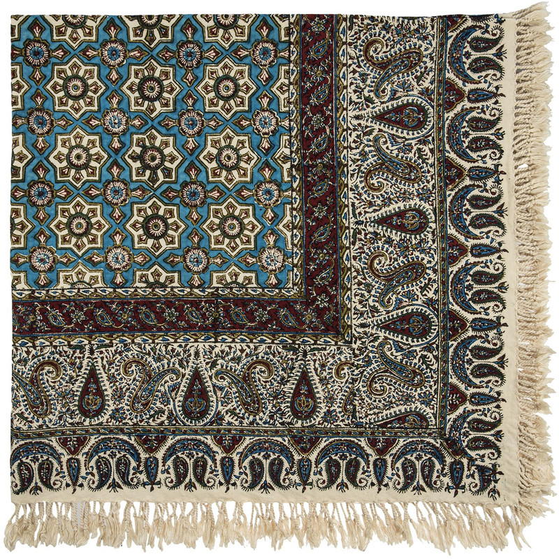سفره قلمکار ممتاز اثر عطریان طرح 32 سایز 100 × 100 سانتی متر