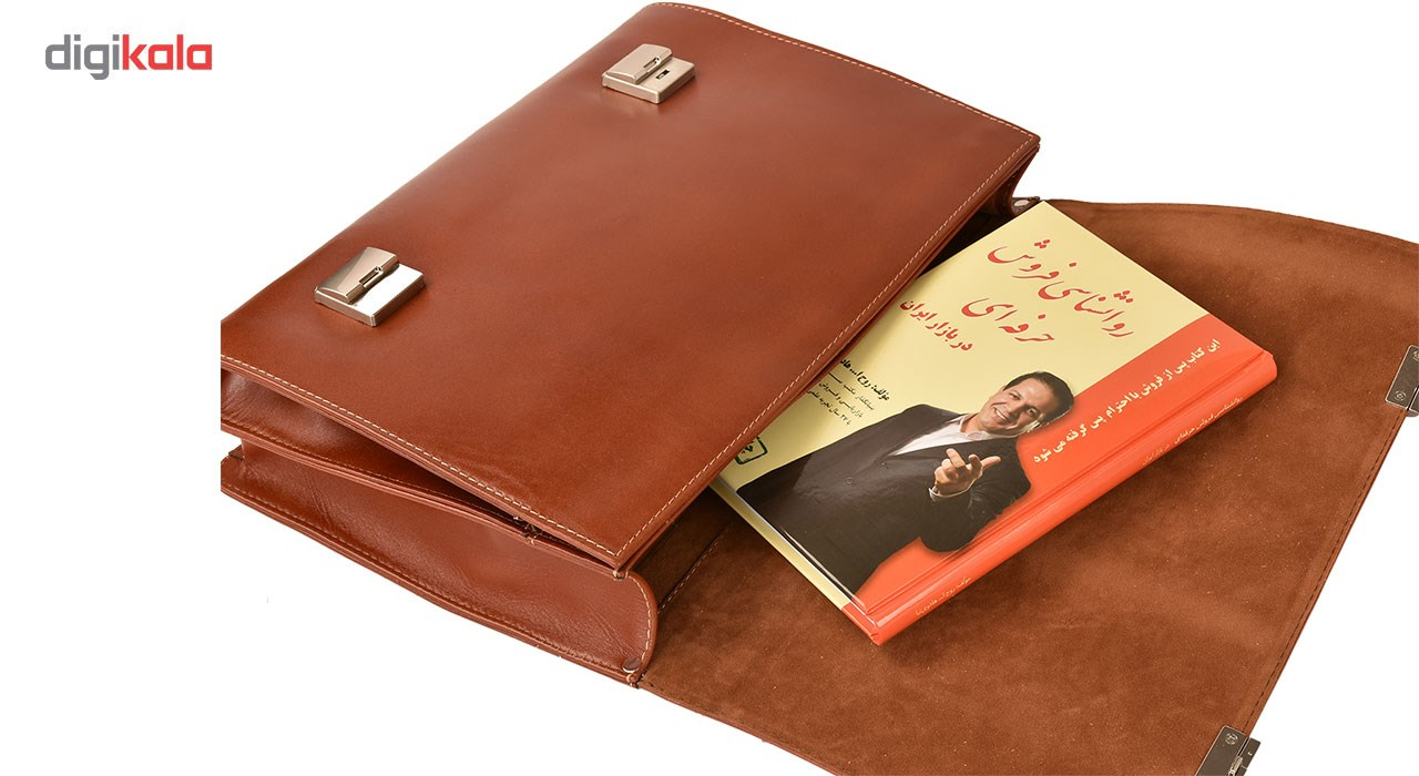 کیف اداری چرم طبیعی کهن چرم مدل L73