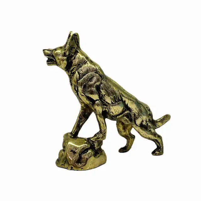 دکوری برنجی مدل گرگ متالوکس کد 829046