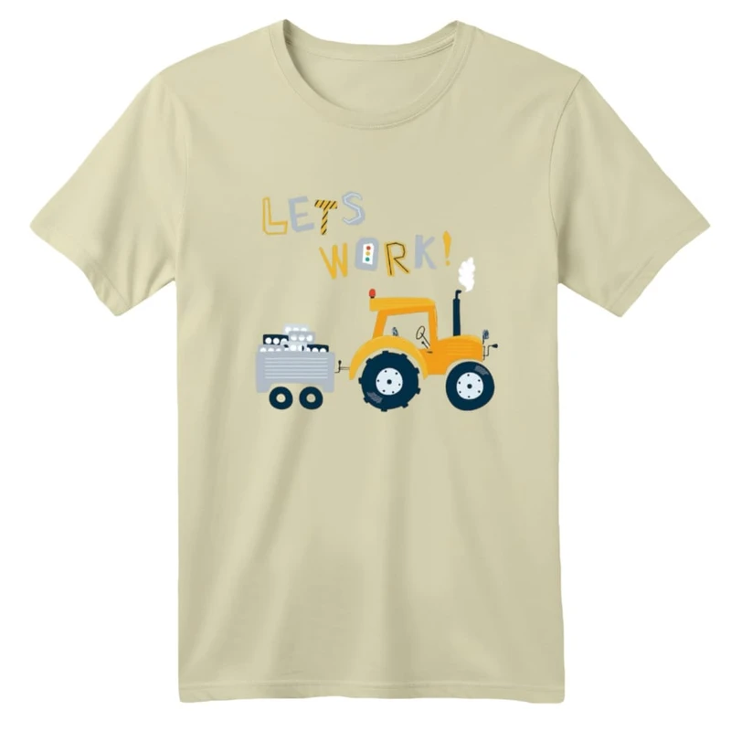 تی شرت آستین کوتاه بچگانه مدل ماشین کد ۱۲