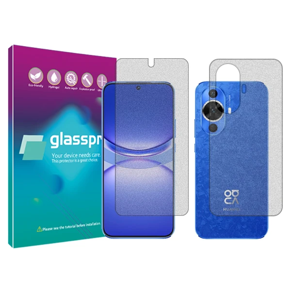 محافظ صفحه نمایش مات گلس پرو مدل Resistant‌ مناسب برای گوشی موبایل هوآوی  Nova 12s به همراه محافظ پشت گوشی