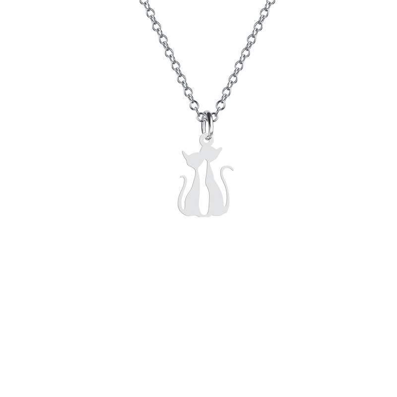 گردنبند هایکا طرح گربه مدل s.ha2-235