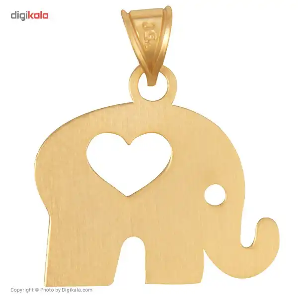 آویز گردنبند طلا 18 عیار زنانه رزا مدل N022