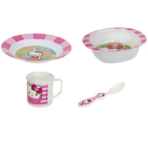 ست 4 تکه غذاخوری کودک بلو بیبی مدل Hello Kitty
