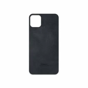 MAHOOT Graphite Buffalo Leather Cover Sticker for Apple iPhone 11
