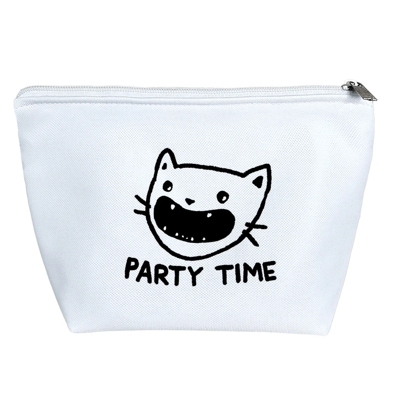 کیف لوازم آرایش دخترانه خندالو مدل گربه خوشحال کد 3409