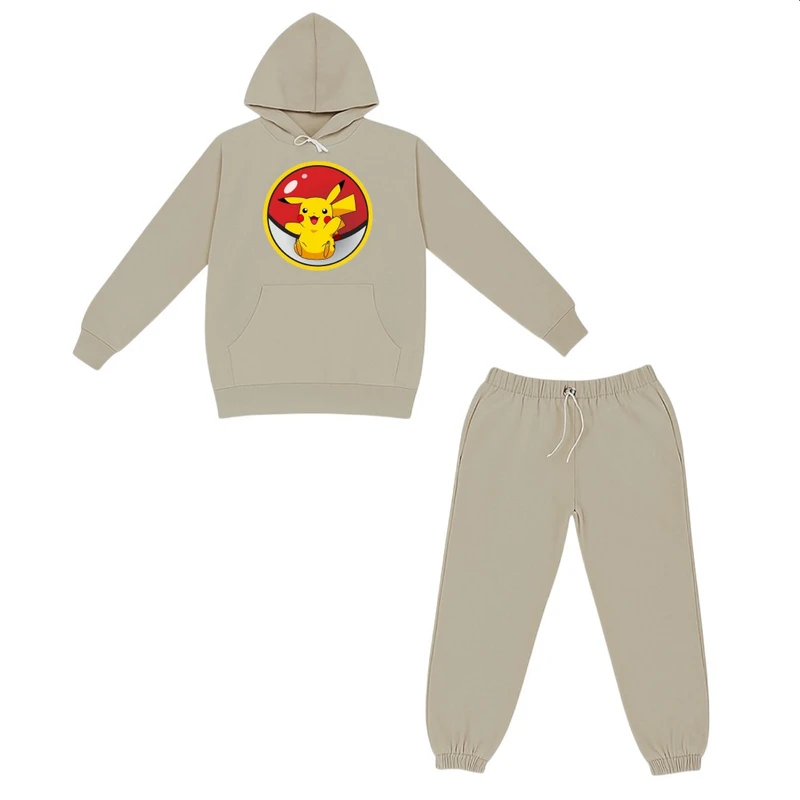 ست هودی و شلوار راحتی بچگانه مدل پوکی مون کد p4 