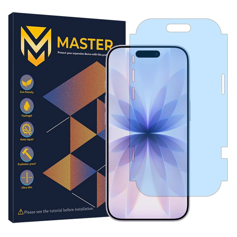 محافظ صفحه نمایش مات آنتی بلو مستر مدل Resistant مناسب برای گوشی موبایل اپل iPhone 17