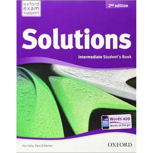 کتاب Solutions Intermediate Book And Workbook اثر تیم فالا - دو جلدی