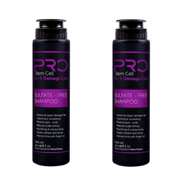 شامپو تقویت کننده مو استم سل مدل pro حجم 250 میلی لیتر بسته 2 عددی