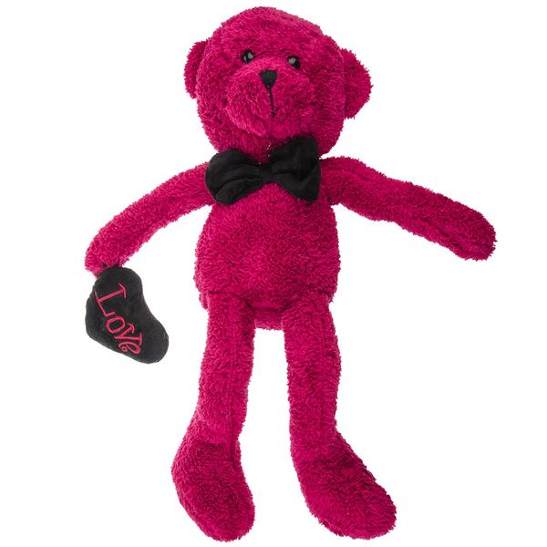 عروسک پالیز مدل Rouged Bear With Black Heart ارتفاع 50 سانتیمتر عروسک پالیز مدل Rouged Bear With Black Heart ارتفاع 50 سانتیمتر