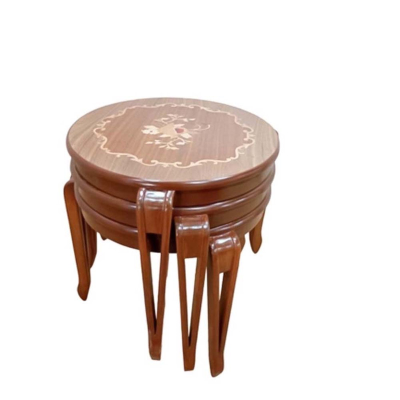 میز عسلی مدل KH50 معرق مجموعه 3 عددی