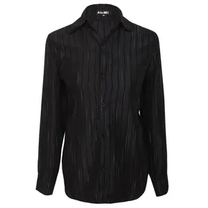 شومیز آستین بلند یقه برگردان زنانه مدل  Z505b