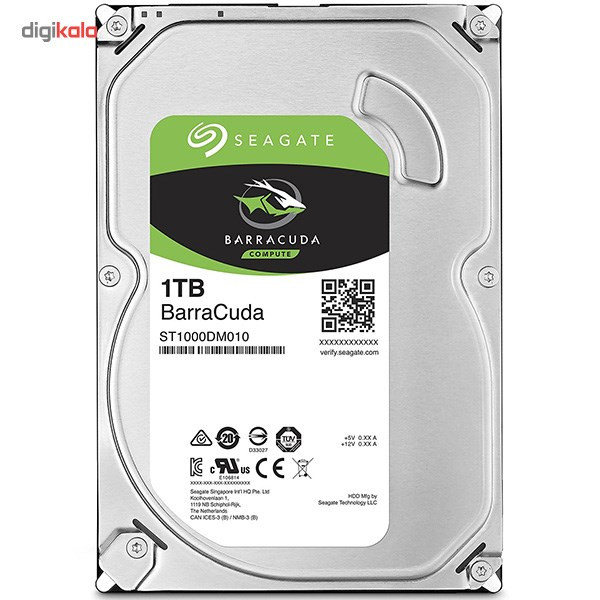 هارددیسک اینترنال سیگیت مدل BarraCuda ST1000DM010 ظرفیت 1 ترابایت