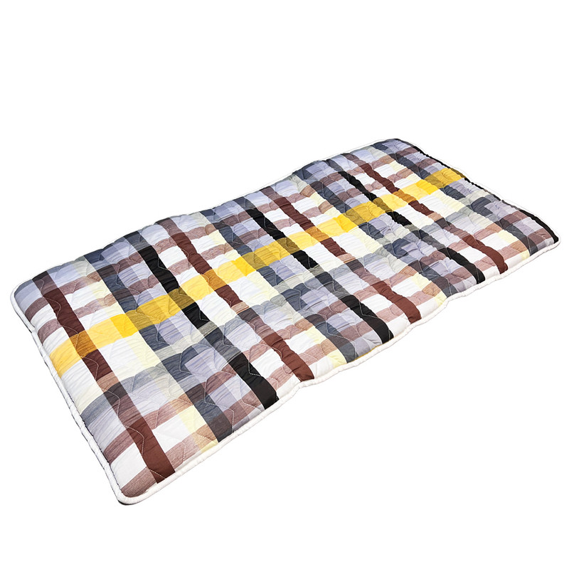 تشک مهمان طرح چهارخانه یک نفره سایز 80×180 سانتی متر